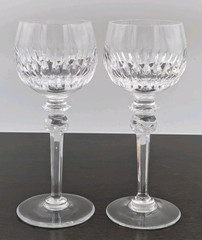 Maribor Hock Wine Crystal Glass Set of 2 Goblets by Royal Gallery 8”