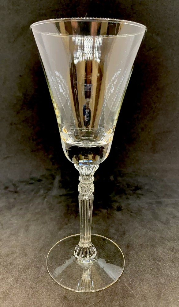 ANTIQUE Central Glass Works 1470 Clear Wine Glass 7″