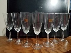 Vintage luminarc Glass Set of seven, made in USA