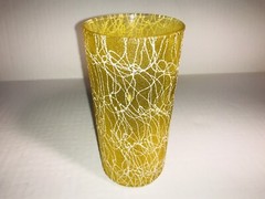 Vintage Spaghetti String Glass by Colour Craft Corporation~Yellow~MCM