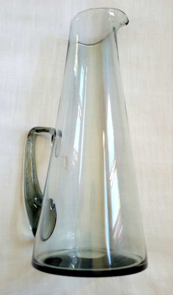 Crystal Cocktail Pitcher Smoke Gray