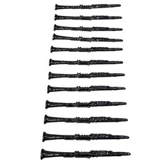 Vintage Pete Fountain New Orleans Black Clarinet Cocktail Swizzle Sticks Lot 10