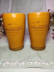 Pair Grayling Ceramics Kalamazoo MI WhichCraft Taproom Mug Club Pottery Tumblers