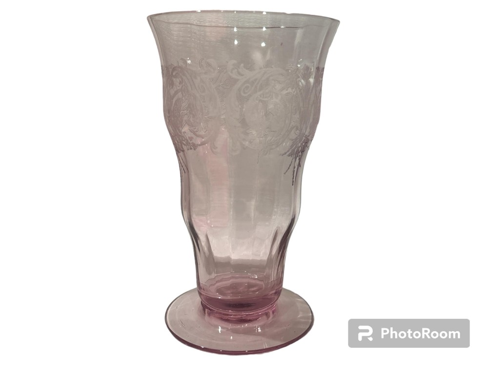 Central Glass Lavender Balda 5” Footed Tumbler