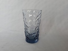 HTF! Vintage Aztec Bleu (Blue) Old Fashioned Glass by Libbey