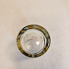 6 /Set Vintage Libby Wheat Tumblers Glasses Gold Rim White and Gold Wheat 5.5″