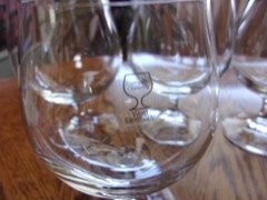 Brandy West Germany Blown Crystal 14 Oz Original Stickers – Set of 7