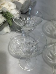 Set/4 Vintage Italian Fidenza Vetraria Sorrento 5” Tall Champagne Sherbet Coupes
