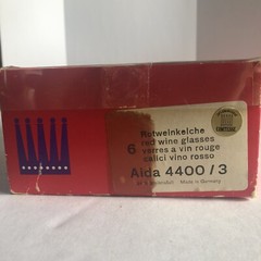Rotweinkelche Comtesse Germany Red Wine Glasses Led Crystal Aida 4400/3 Set of 6