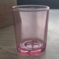 Elegant Pink Glass Votive Holders – Romantic Wedding Centerpiece – Set of 14
