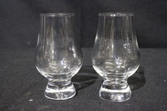 Pair of 2 Glencairn Crystal THE GLENCAIRN GLASS Whiskey Whisky Bourbon Glasses