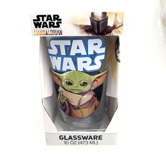 Star Wars Lucas Film The Mandalorian Glass Ware 16 Oz Capacity USA Seller