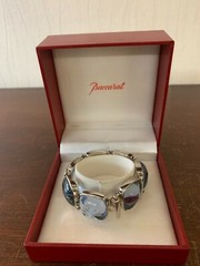 Médicis Silver Bracelet With Sky Blue And Baccarat Crystal