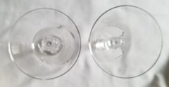 TWO 17403 TIFFIN-FRANCISCAN 5 7/8-inch TALL SHERBET CHAMPAGNE GLASSES