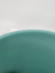 Turquoise Blue Opaline Glass Tumbler Cups Possibly French Portieux? 3 3/4″ Tall