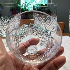 FRANZ WITTWER Saskia Crystal Wine (?) Glass Circa 1966 Germany 7”