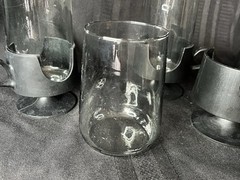 Vintage Set of 4 Corning Glas-Snap Plastic Glass Cups Hot Cold Coffee – 2 Sizes