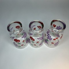 3-24 once Vintage Retro Colorful Fruit Ice Tea Glasses Swanky Swig Granny Core