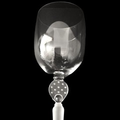 2 Mikasa Moonlight Frost Crystal Wine Goblets Glasses Long Frosted Stem Bubbles