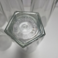Vintage Libbey Duratuff USA Gibraltar Clear Paneled 5.5” Set of 5 Glasses VGUC