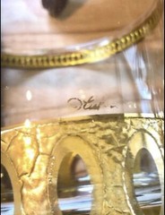 A Vtg Culver Set Of 4 Rocks Glasses Lowball DOF Gorgeous Gold Accents