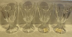 Lenox Butterfly Meadow Water Goblet Iced Tea All Purpose Glasses 6 7/8″ Set Of 4