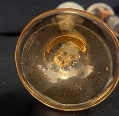 Vintage, Bri’oni, Brioni, Bironi,Handblown, dolphin stem, wine glass