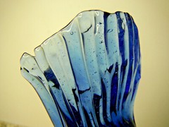 Early H2F american Hand blown art Glass Turkey bottle Cobalt Blue Rare FREE ShPn