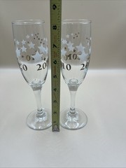 Lot Of 2 2011 Champagne Flutes Glasses