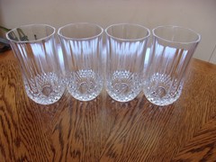 Longchamp 10 Oz Flat Tumbler Tumbler Cristal D’Arques – Set of 4