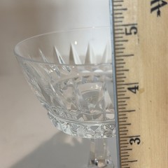 5 Villeroy & Boch Tiara Champagne Tall Sherbet Glasses Hand Blown Crystal VTG