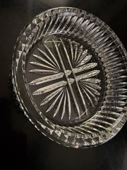 WATERFORD WINE / CHAMPAGNE COASTER, Cut Lead Crystal, 4 7/8″, RETIRED PIECE