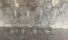 Set 4 Riedel Crystal Vinum Wine Tasting Glasses Hollow Stem