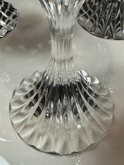 Set of 4 Baccarat Crystal MASSENA 6 3/8″ White Wine Glasses Stunning