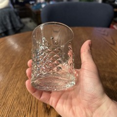 Libbey Old Fashioned Rocks Whiskey Glasses Clear Cut Crystal Diamond Set of 3