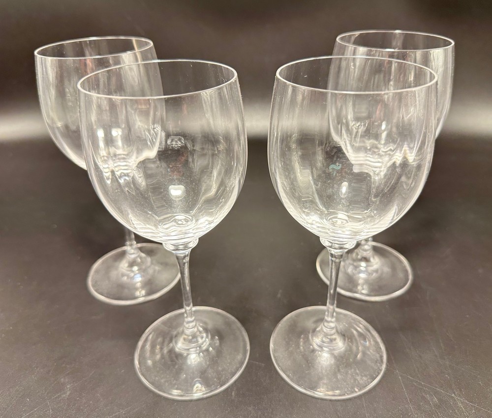 Mikasa Stephanie Four 7 1/8″ Wine Stems Excellent Condition Free Shipping