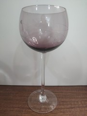 Lenox Balloon Wine Glass Tuscany Seasons Amethyst W5