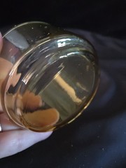 Vintage Tuscany Classics Amber Stackable Glass Tumbler 2 5/8” Lenox