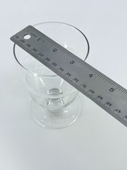 4 Vintage Hurricane Water Goblet Handblown Glasses Two Tiers – Unique SHAPE!