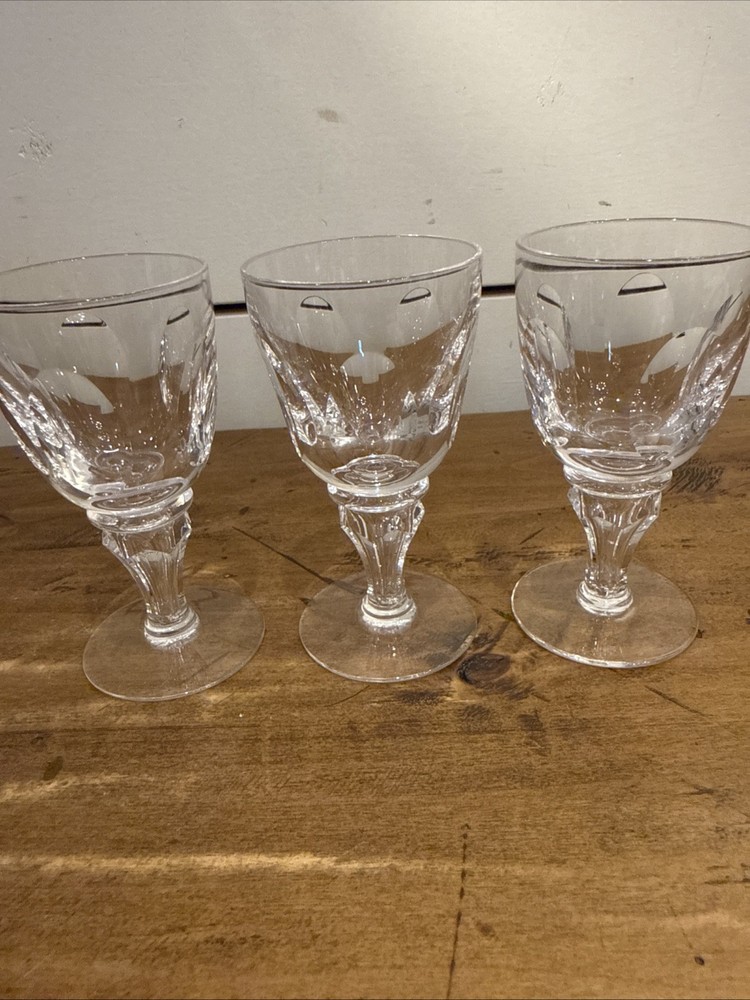 Royal Leerdam (Juliana Queen Juliana) 5 OZ CLARET WINE- Set of 3