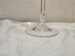 4 MIKASA «WHEATON» WHITE WINE GLASSES, GOLD BANDS