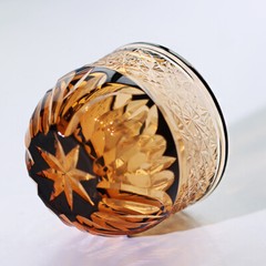 Sake Glass Japanese Hand Cut Design Glass Cup Handicraft for Collector