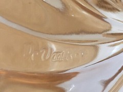 VINTAGE Frosted Glass DeValBor Pitcher 6 Glasses Golden Wheat Spikelets Preowned