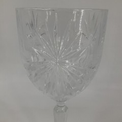Royal Crystal Rock OASIS Cordial Stem Glass Cut, Clear, Star/Fans, No Trim