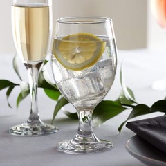 12 Pack Goblet Party Glasses, 13-Ounce Beverage Glass Juice Glasses, Clear