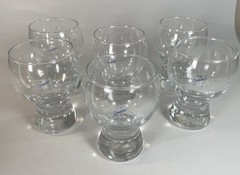 Durobor Cosmos Glasses Short Stem Bubble Base 6 In Set
