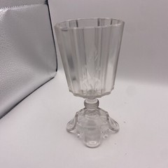 EAPG No. 300 CLEAR RIBBON by Adams Co COLORLESS Stemware etched Set Of 3