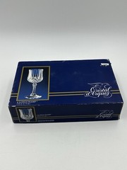 Cristal d’Arques Wine Glasses Longchamp 6 Ounce Set Of 4 New In Box