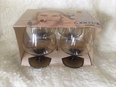 Vintage Accent By Libbey Tawny Brandy Glasses Set of Four Barware 1970 14oz New