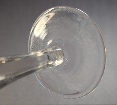 Vintage Pressed Glass Cordial Simple Georgian Cut Stem Style Six Sided Clear